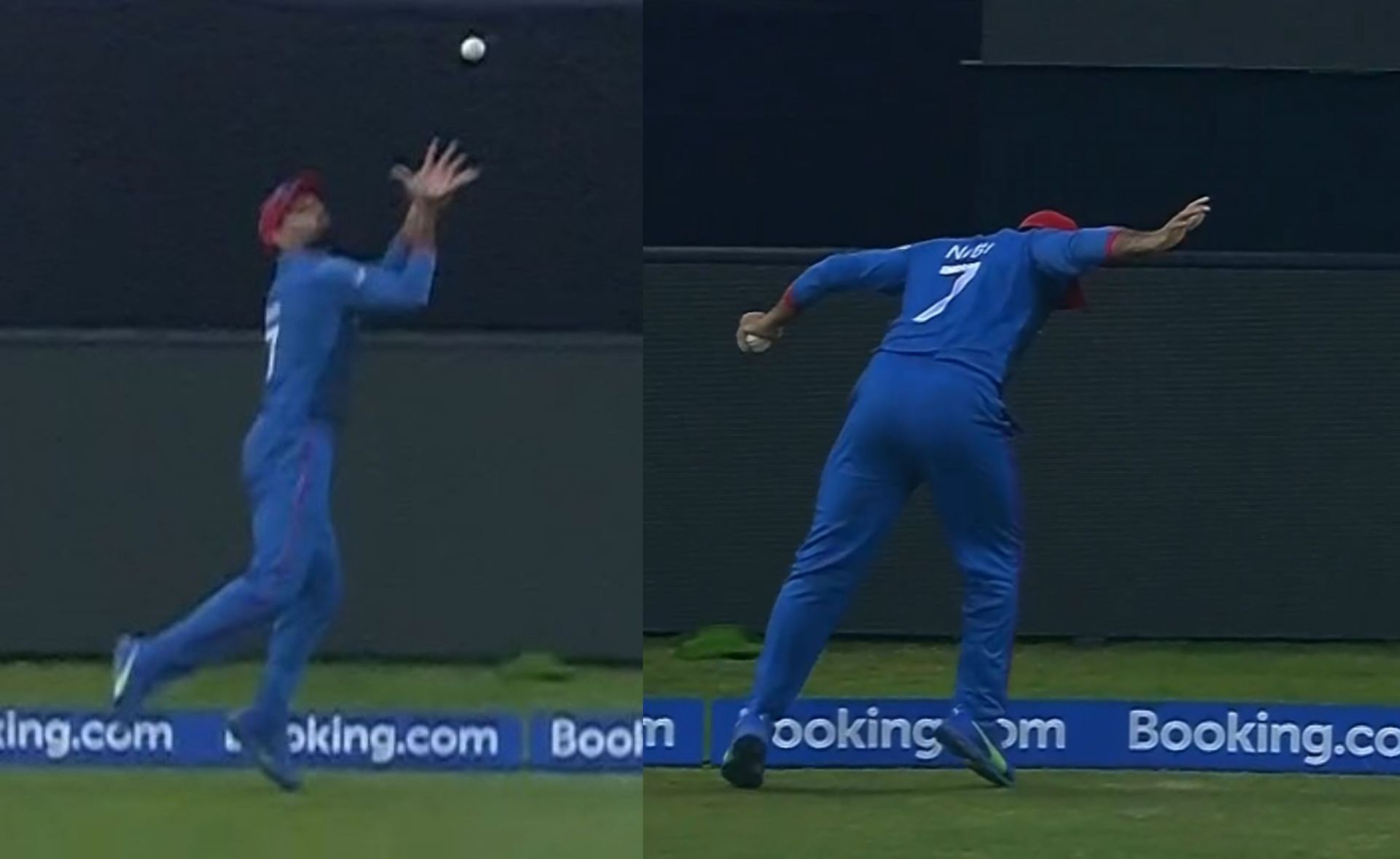 Mohammad Nabi took a wonderful catch to dismiss Mathews on Monday. 