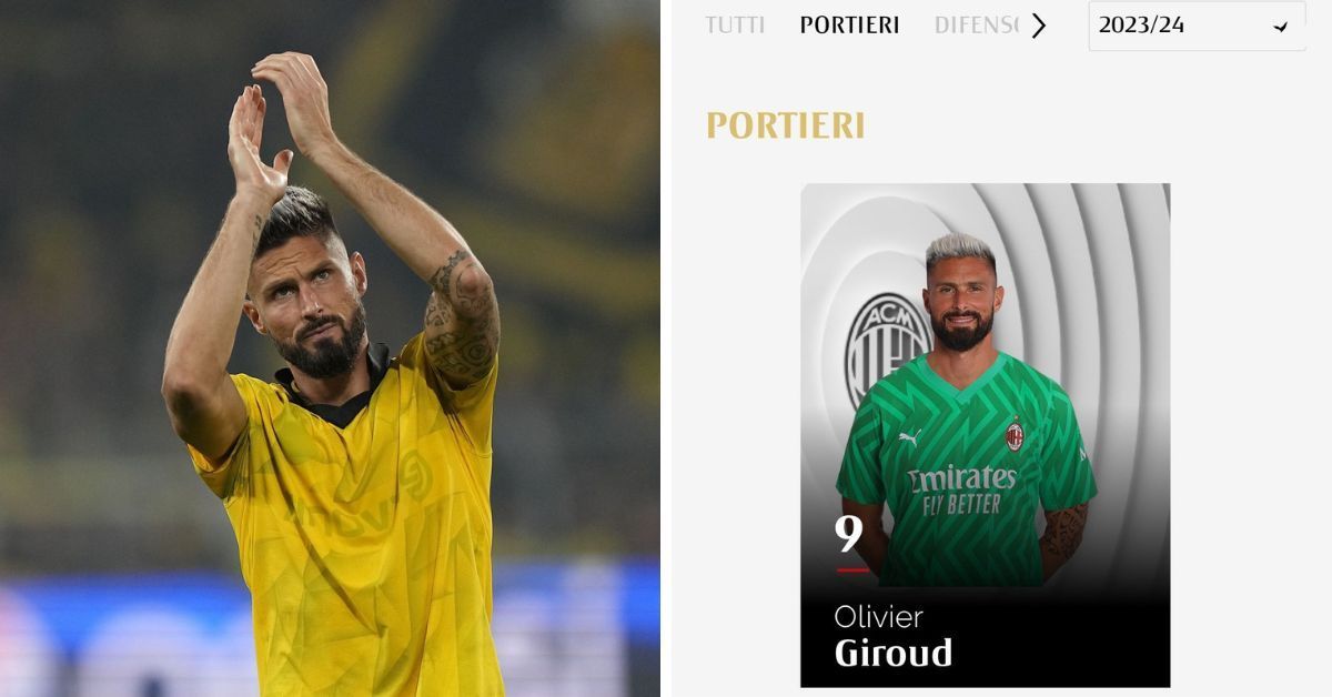 AC Milan have added Olivier Giroud to their goalkeepers