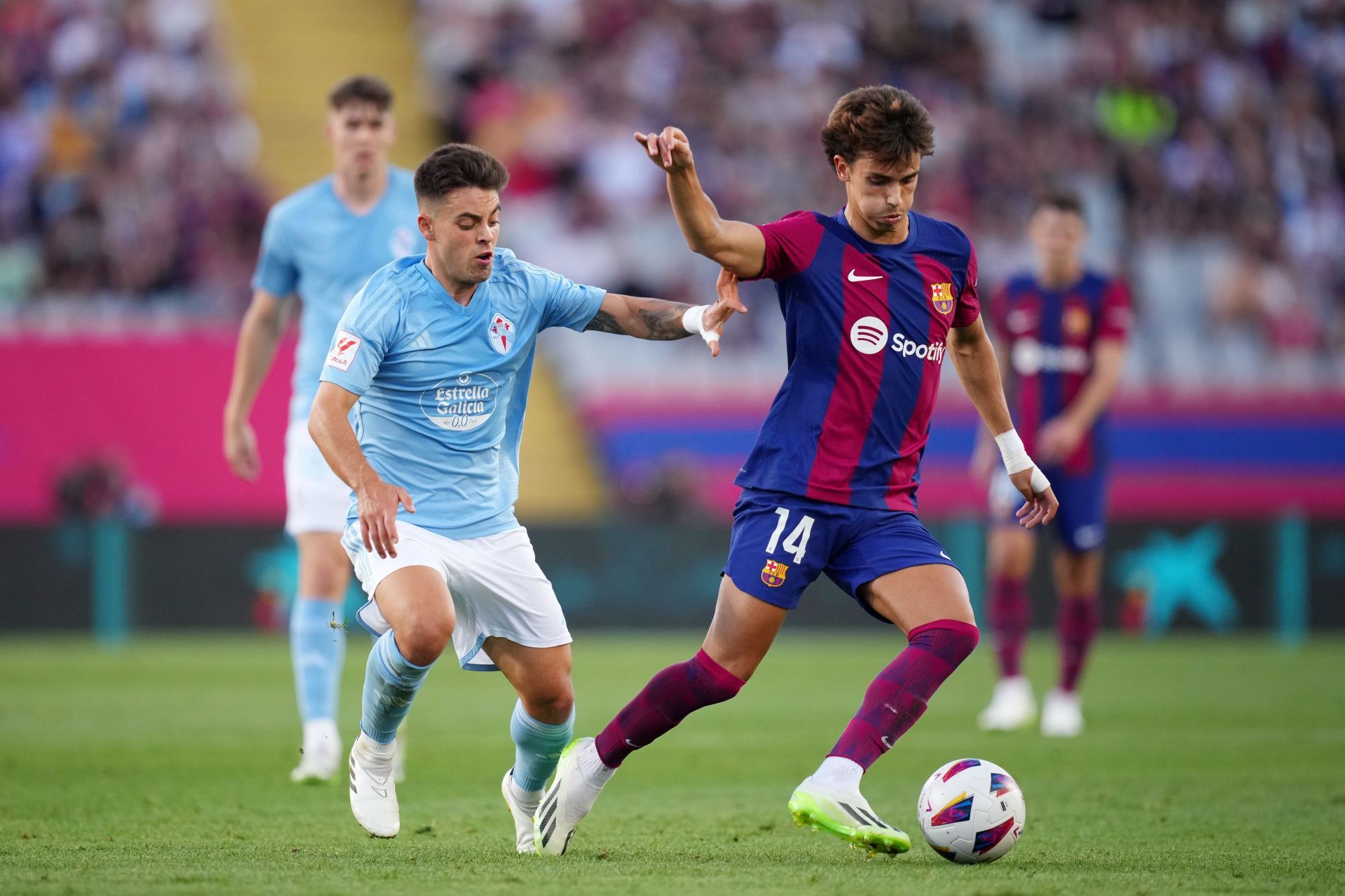 Joao Felix (right) has hit the ground running at the Camp Nou.