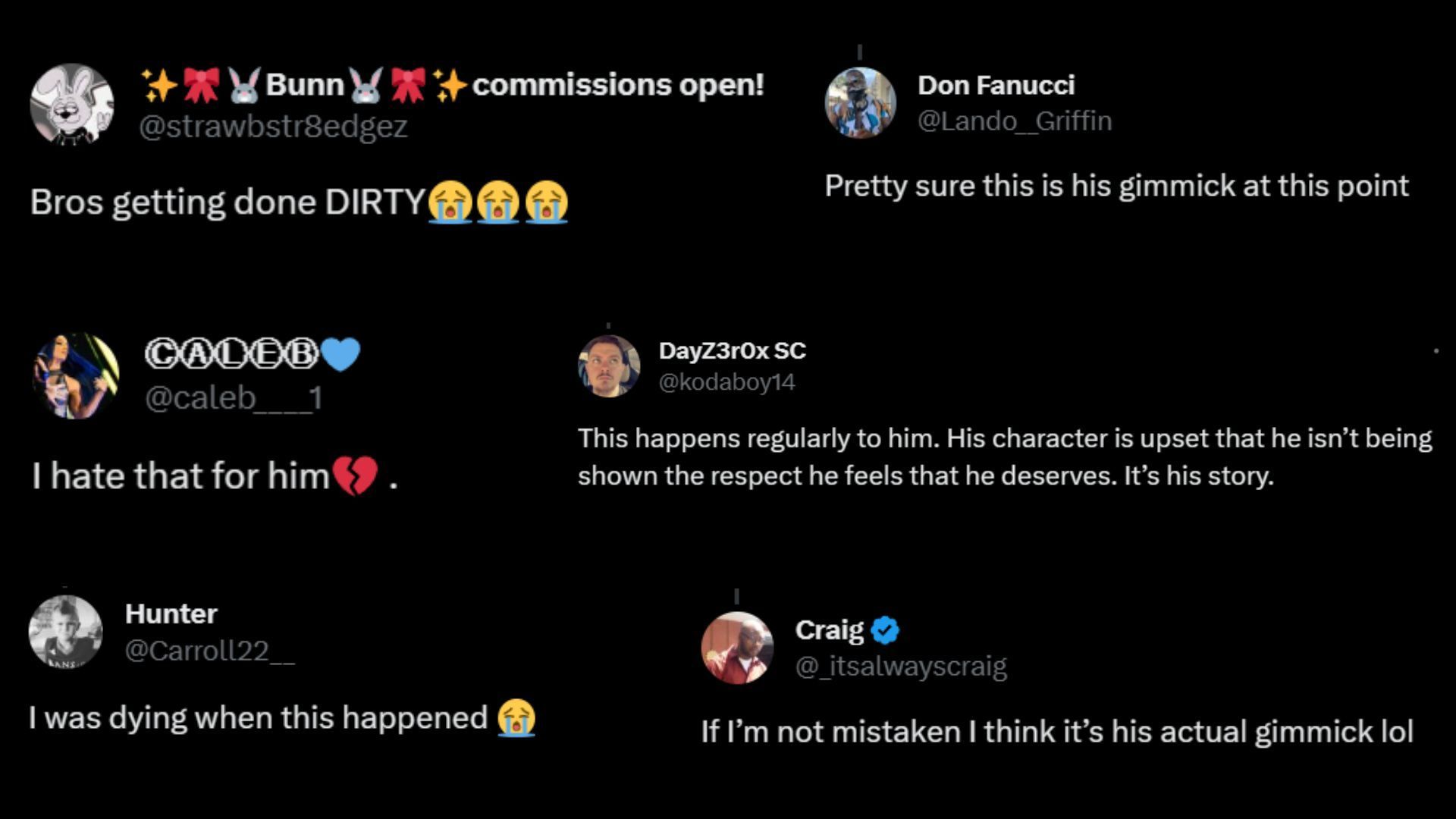 Screenshot of the fans&#039; reactions on Twitter.