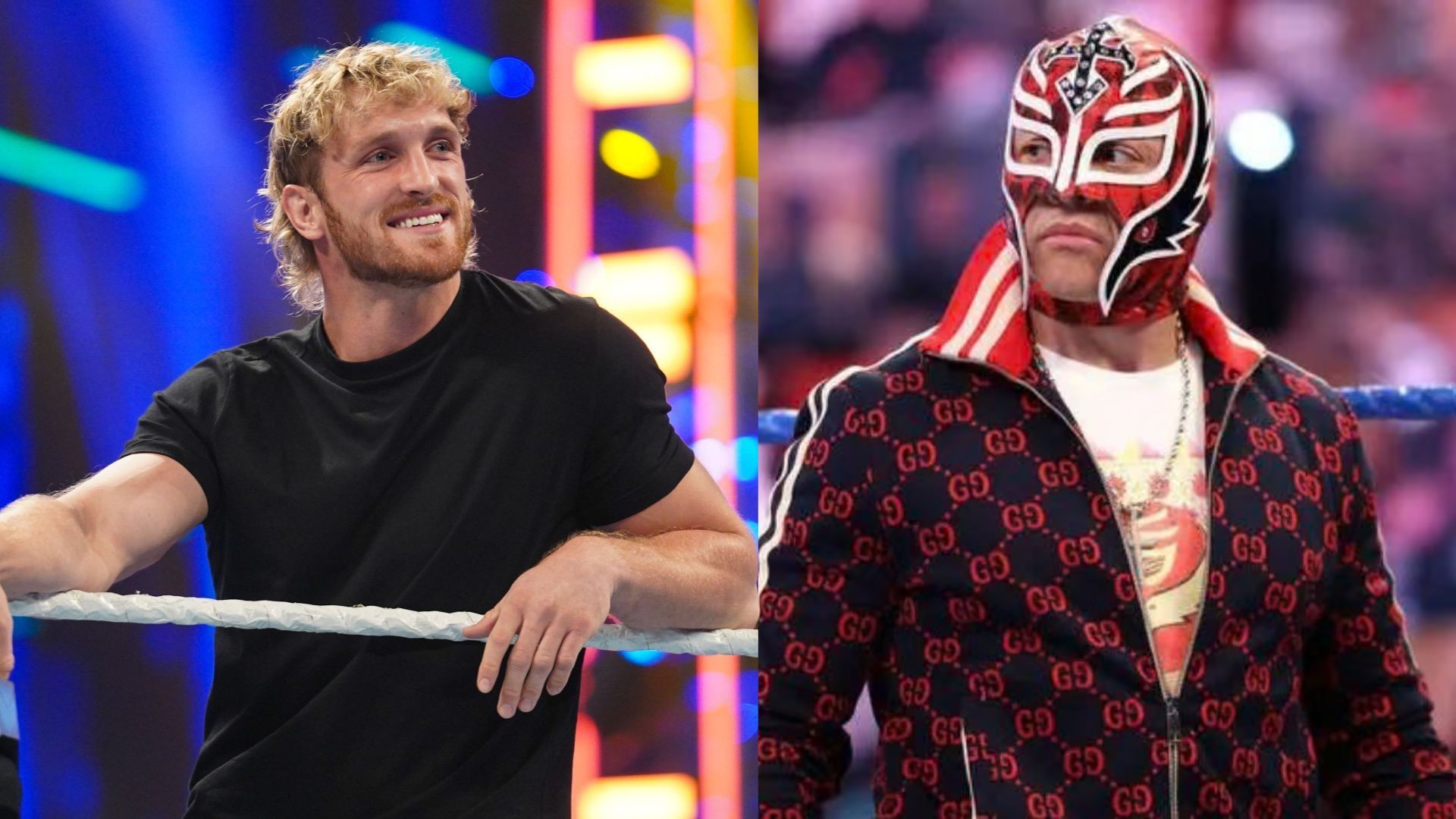 Logan Paul and Rey Mysterio. Image Credits: wwe.com 