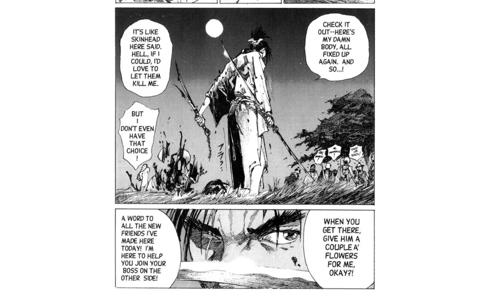 A still from Blade of the Immortal manga (Image via Kodansha/Hiroaki Samura)