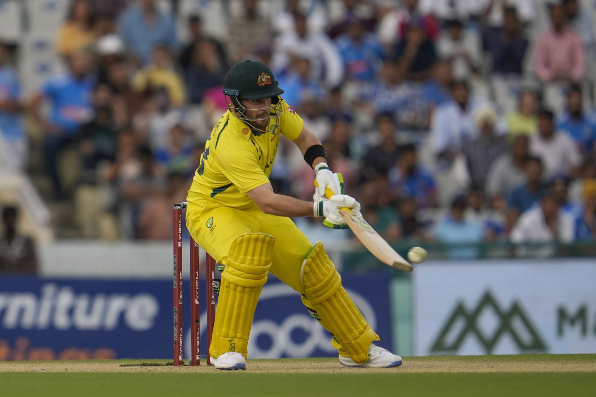 Josh Inglis during the Mohali ODI. (Pic: AP)