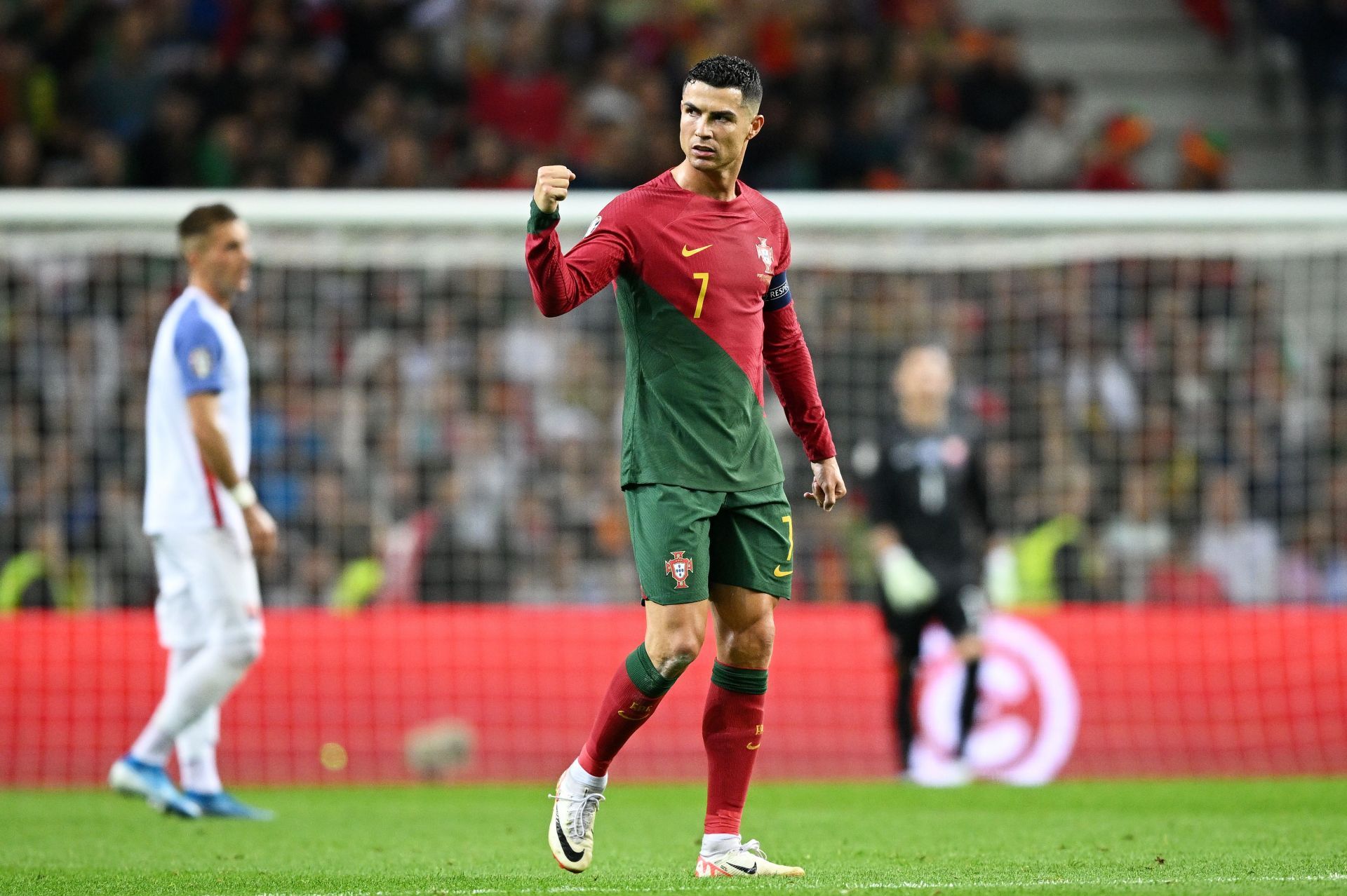 The Portugal captain is enjoying his football.