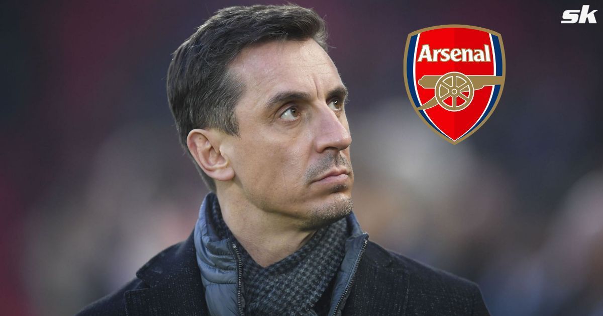 Gary Neville gave his verdict on Gabriel Jesus and Eddie Nketiah 