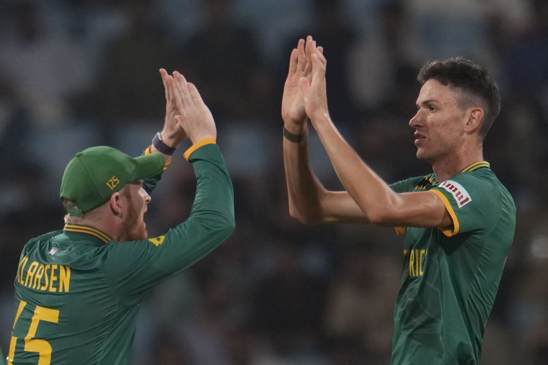 Marco Jansen celebrating with Heinrich Klaasen [Getty Images]