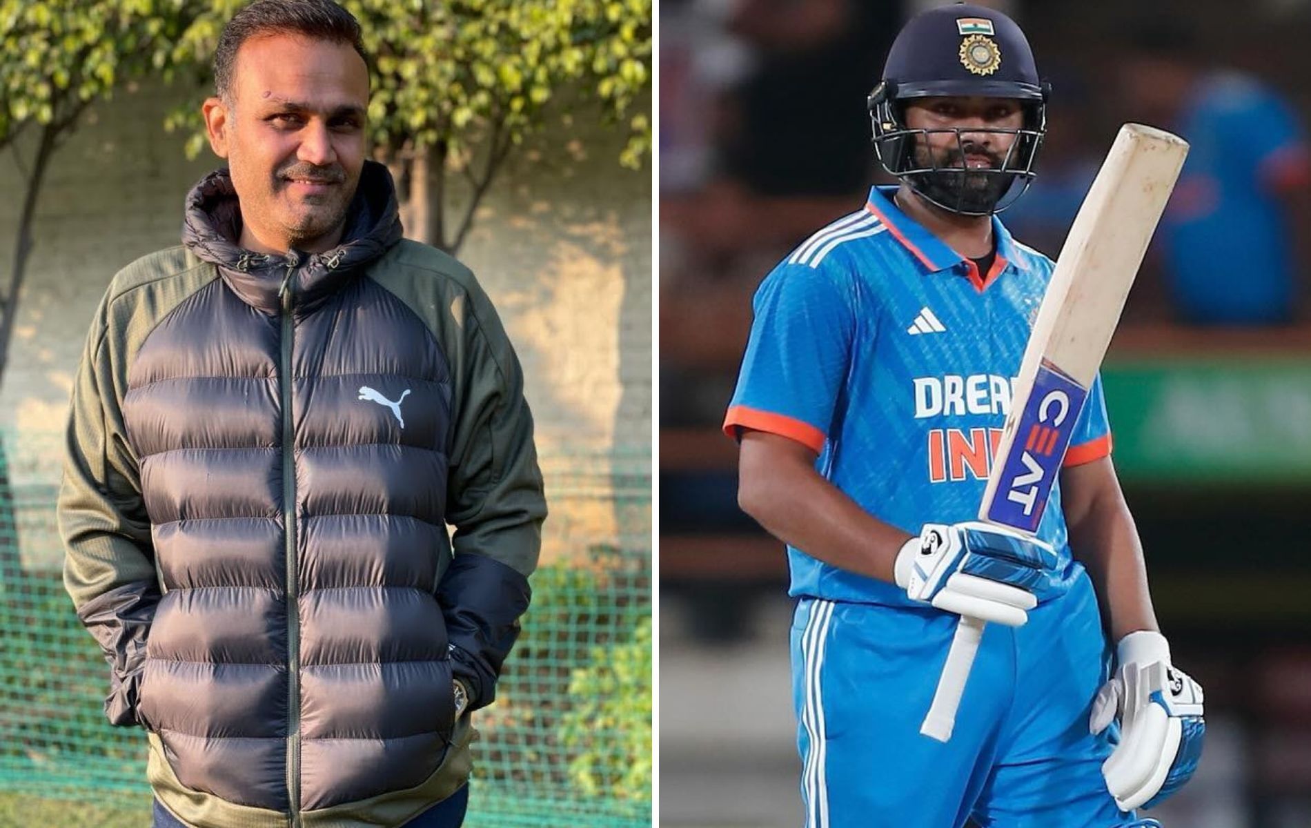 Virender Sehwag (L) feels India have a great chance to win this World Cup. (Pics: Instagram)