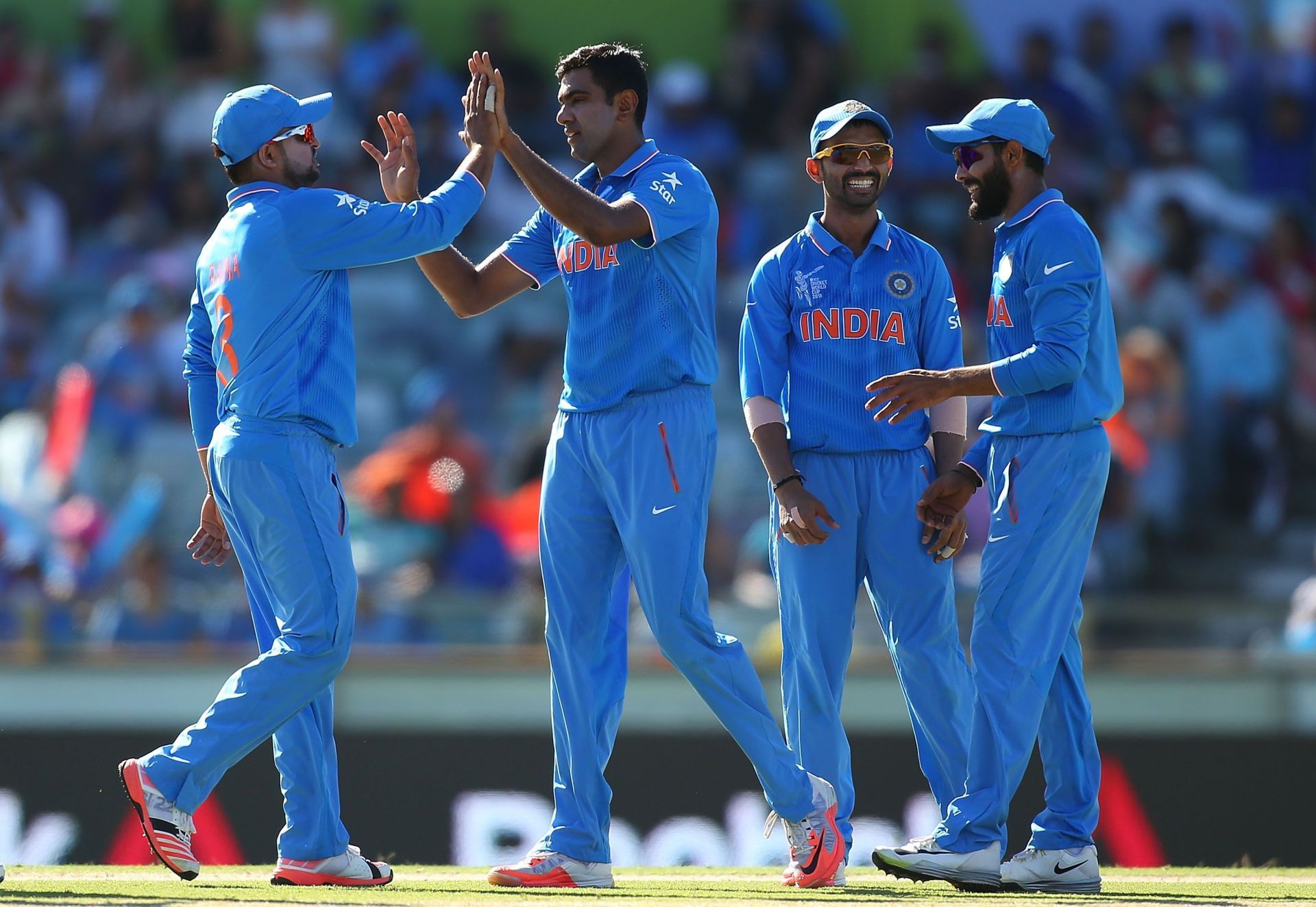 Ashwin picked up four wickets against UAE in the 2015 World Cup