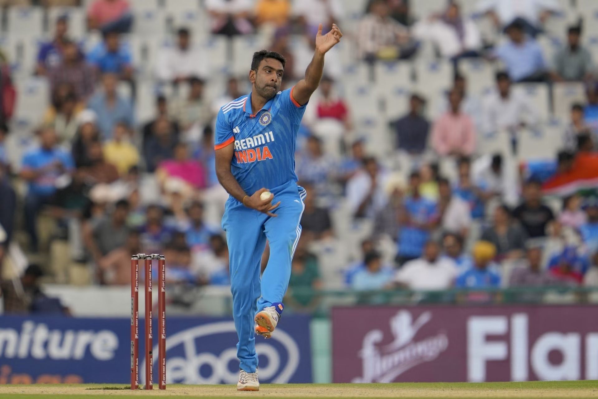 R Ashwin has played just one match in the World Cup thus far. [P/C: AP]