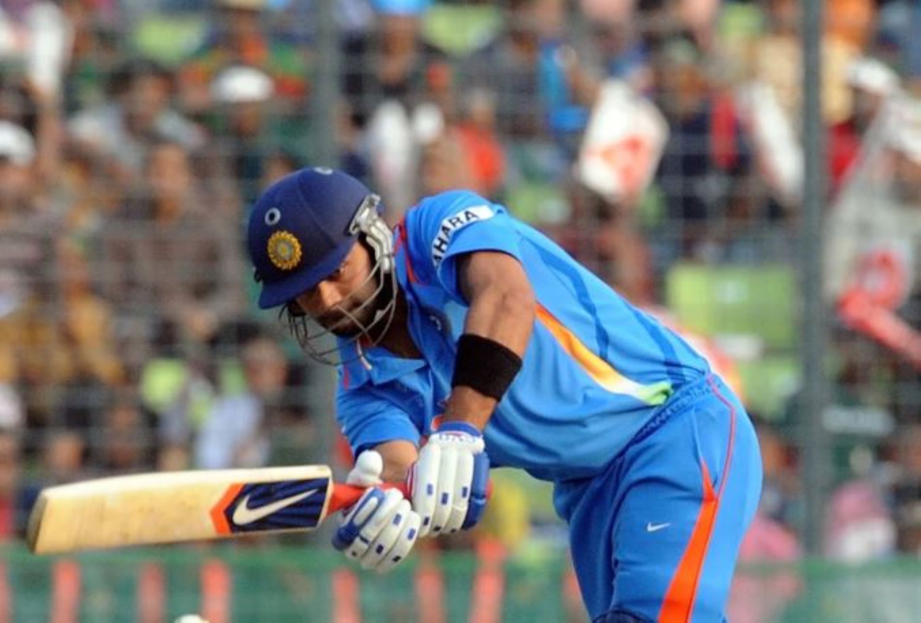 Virat Kohli scored a century in his first World Cup game in 2011.