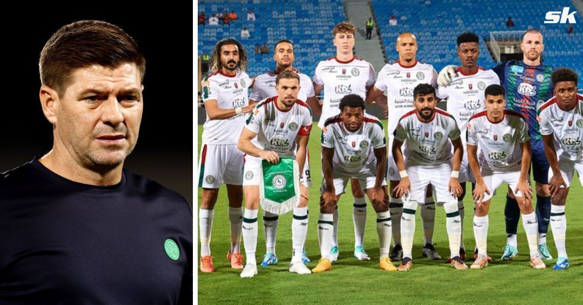 Steven Gerrard saw his Al-Ettifaq side lose to Al-Riyadh in front of less than 700 fans