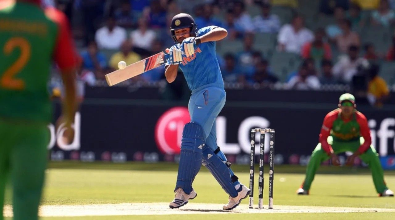 Rohit Sharma during his 135-run knock vs Bangladesh [Getty Images]