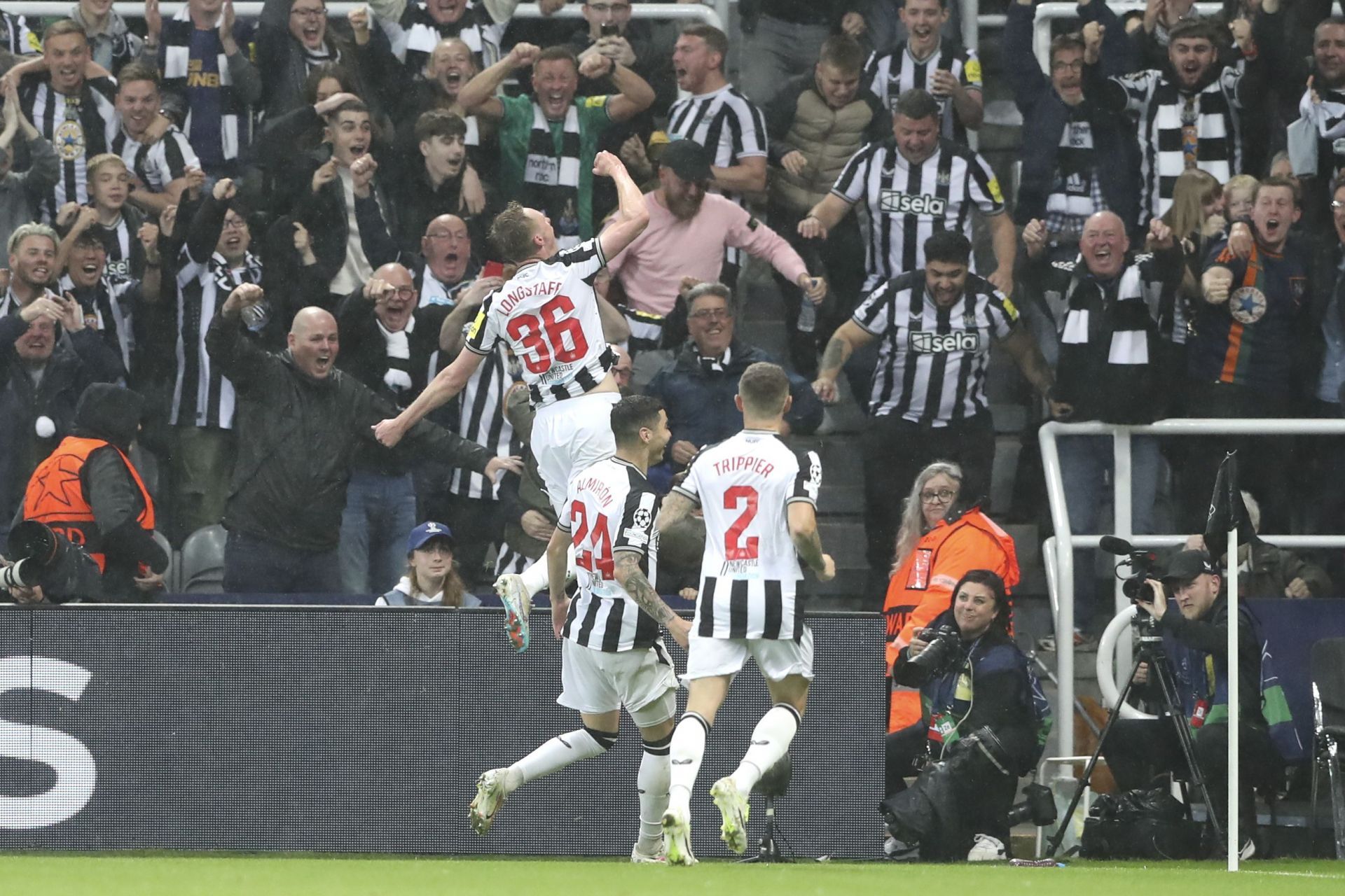 Sean Longstaff was one of the scorers for the Magpies against PSG.