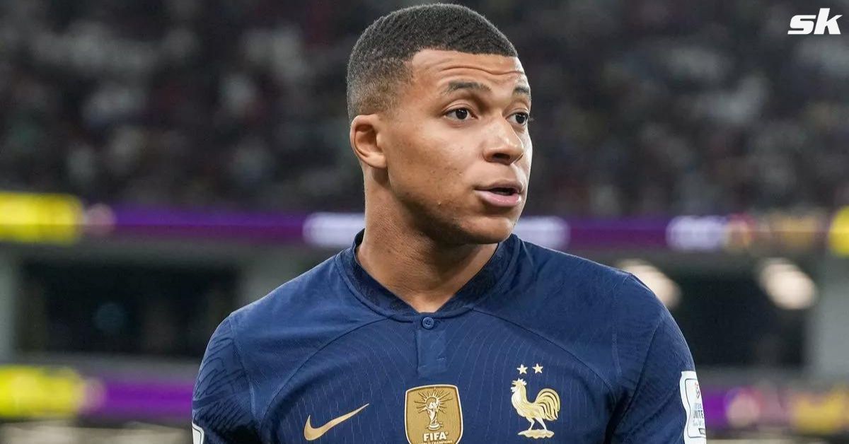 Kylian Mbappe scored a spectacular effort in training.