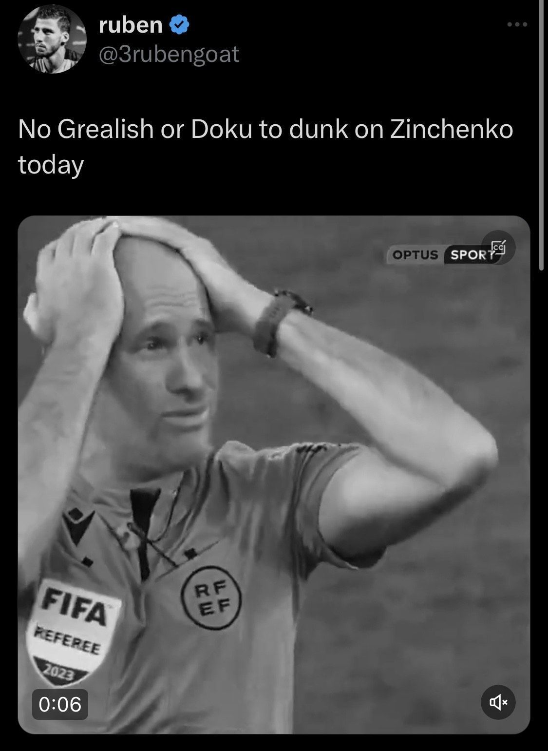 Fan wanted Doku to face Oleksandr Zinchenko.