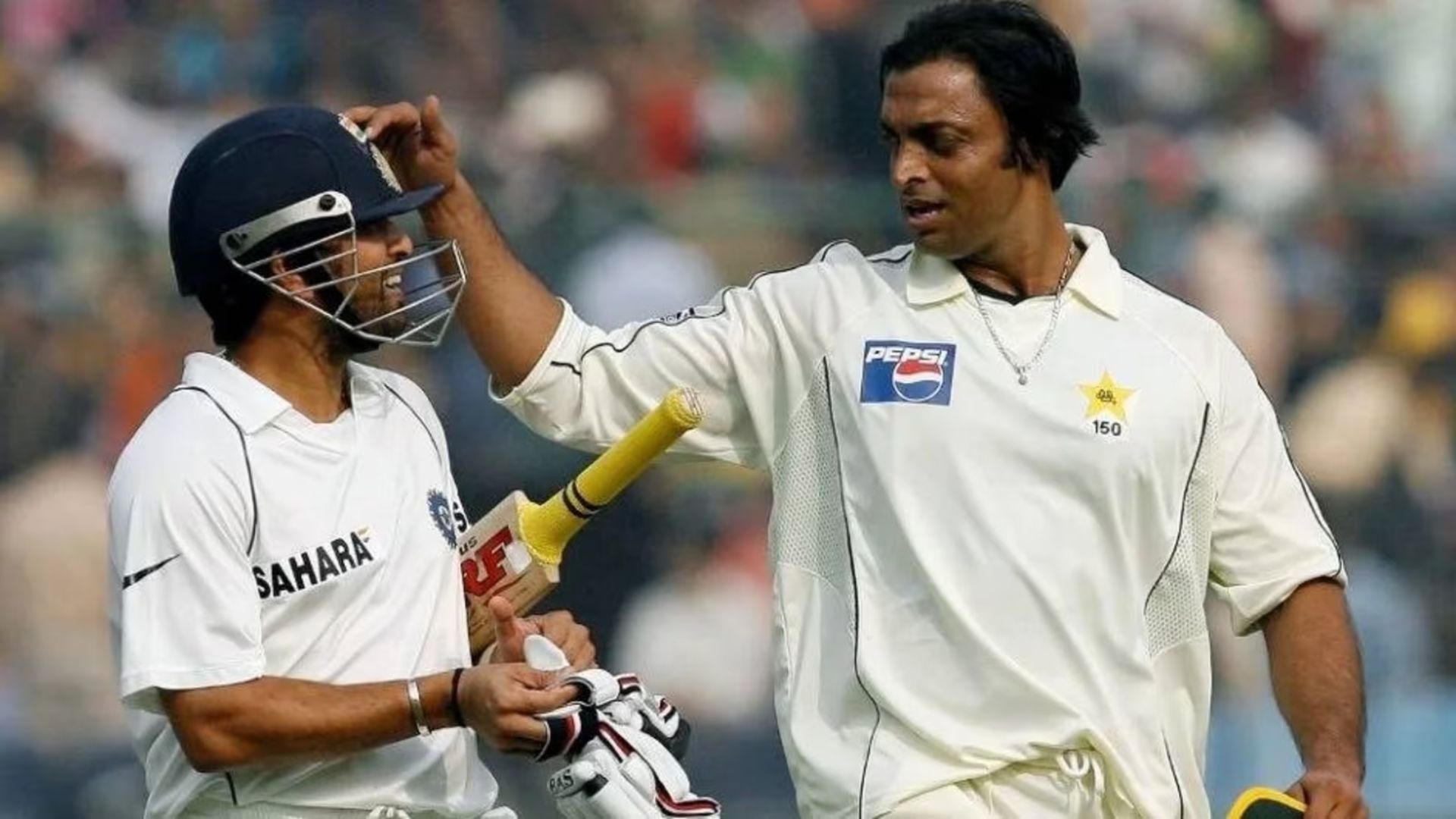 Sachin Tendulkar (L) &amp; Shoaib Akhtar (P.C.:X)