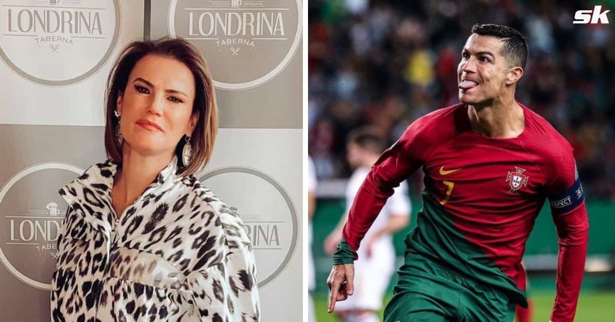 [L-to-R] Elma Aveiro and Cristiano Ronaldo.