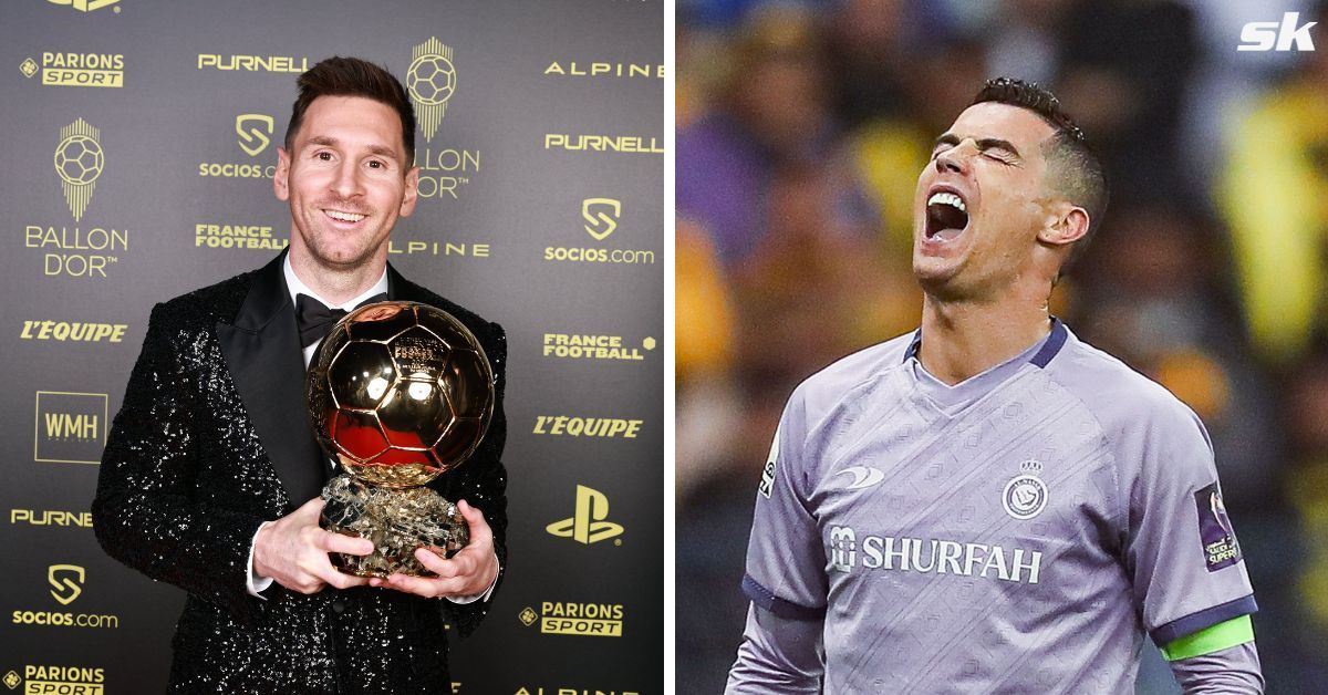 Lionel Messi and Cristiano Ronaldo (via Getty Images)