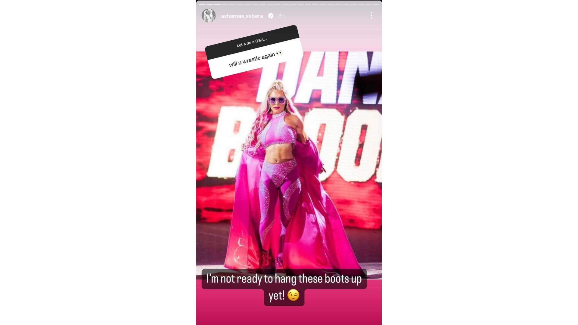 Screengrab of Dana&#039;s Instagram story