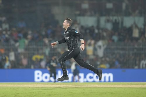 Lockie Ferguson registered figures of 3/19 in seven overs. [P/C: AP]