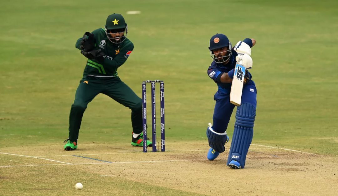 Kusal Mendis drives on the front foot [Getty Images]