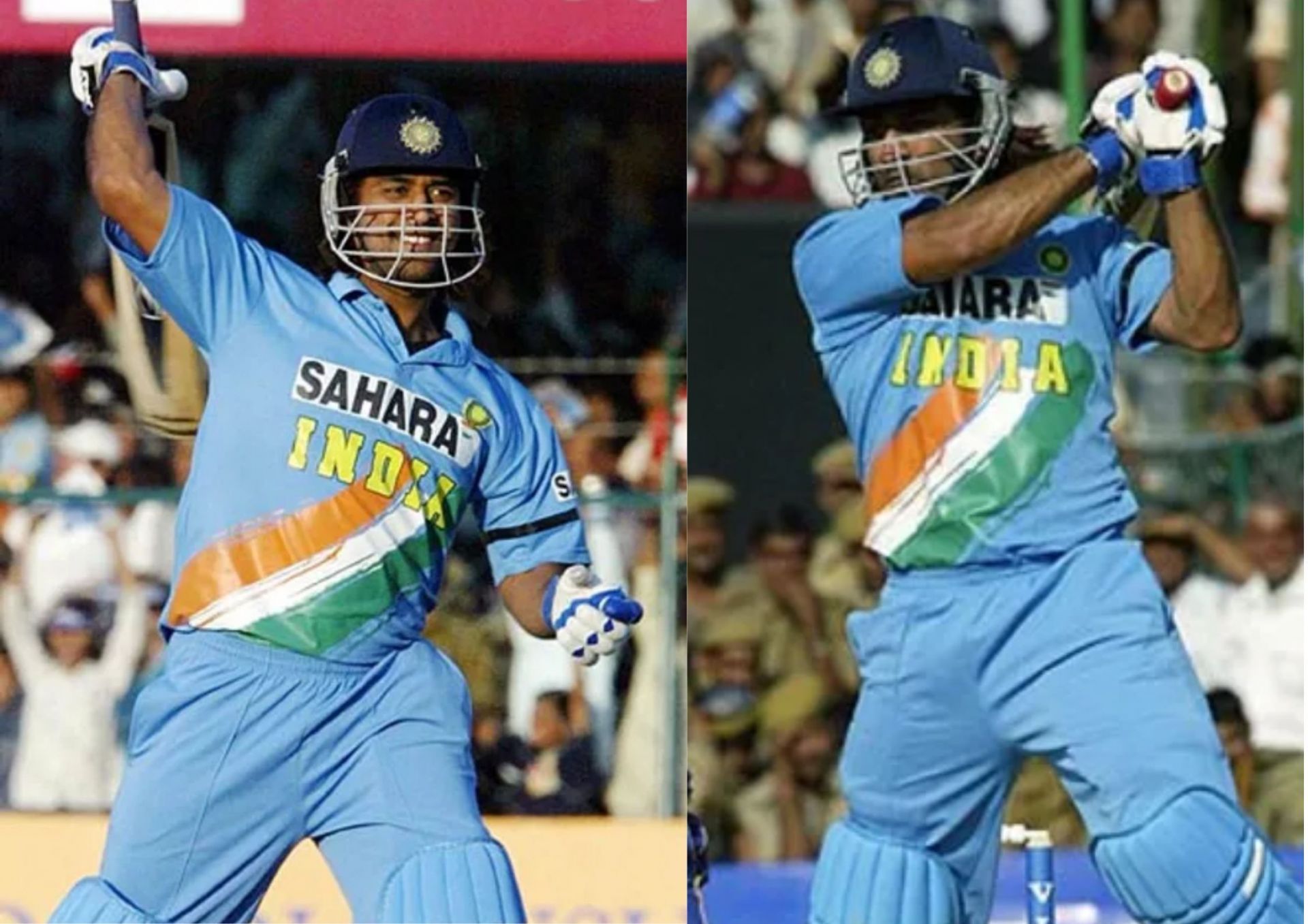 MS Dhoni was a man on a mission in Jaipur in 2005 (Picture Credits: AFP).