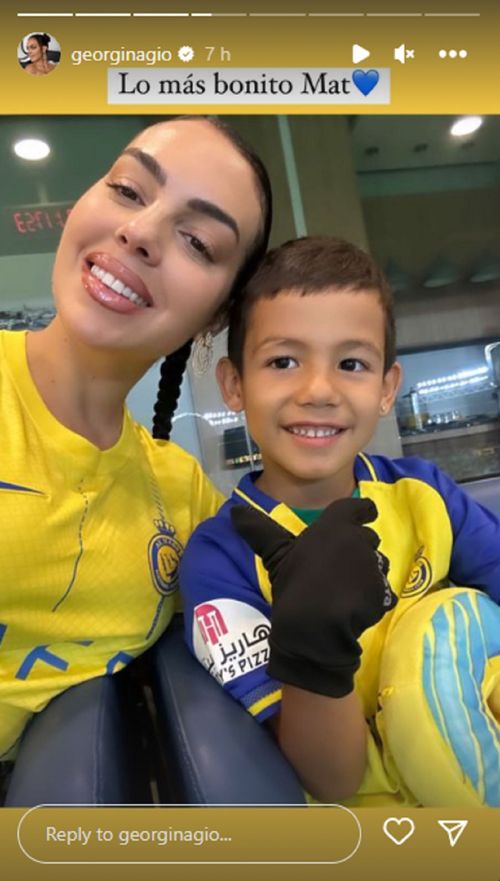 Georgina Rodriguez shares adorable snap on Instagram stories.