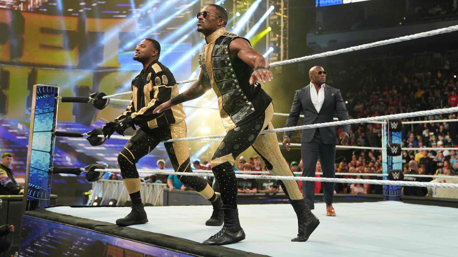 The Street Profits and Bobby Lashley.