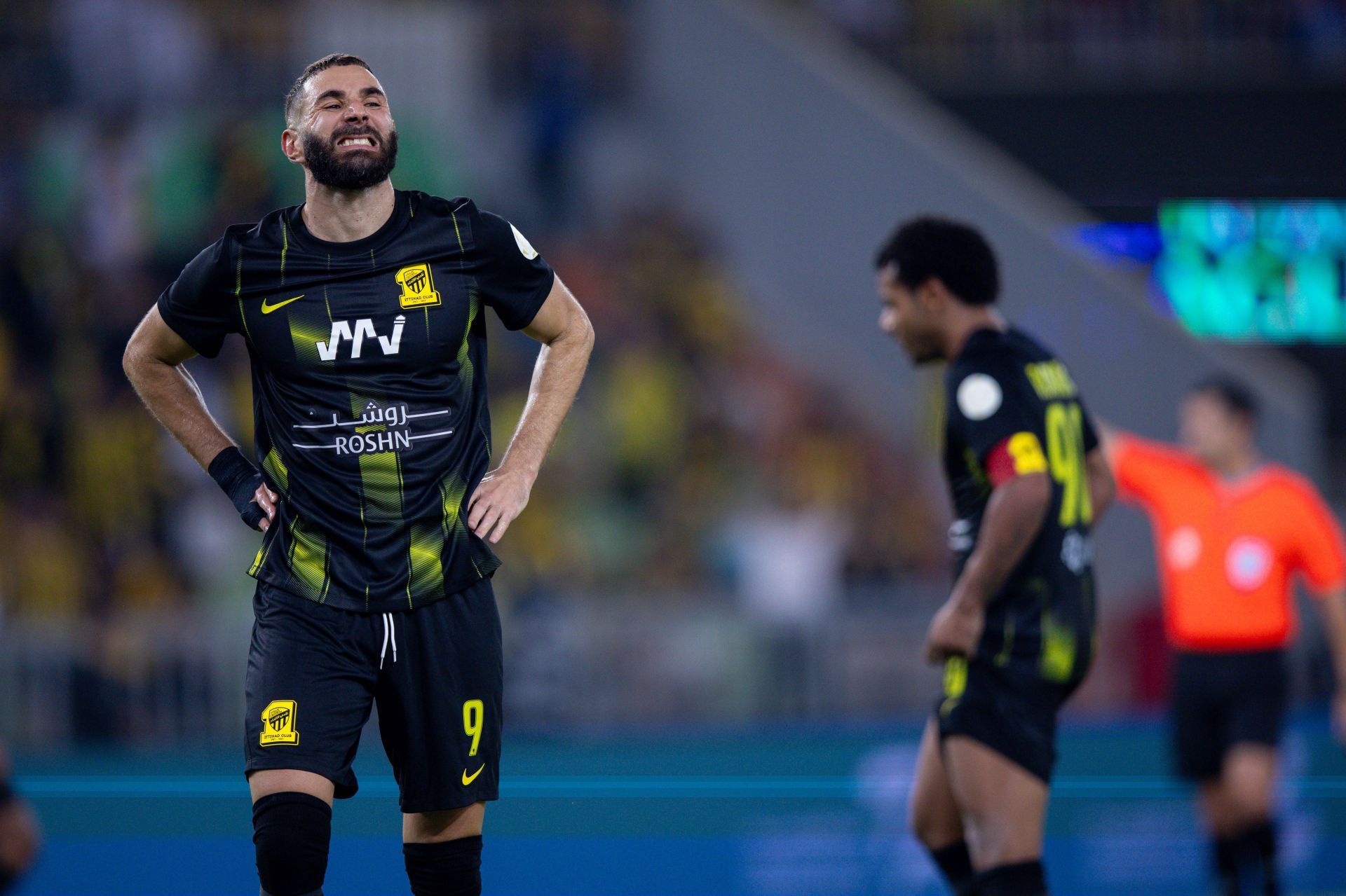 Karim Benzema (left)