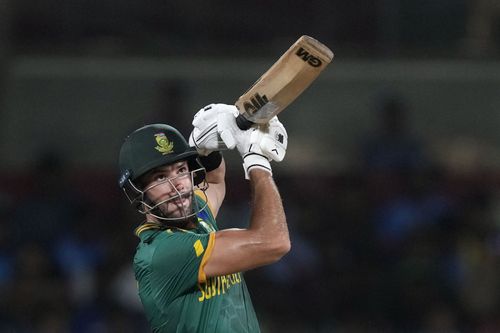 Aiden Markram scored 91 runs off 93 deliveries. [P/C: AP]