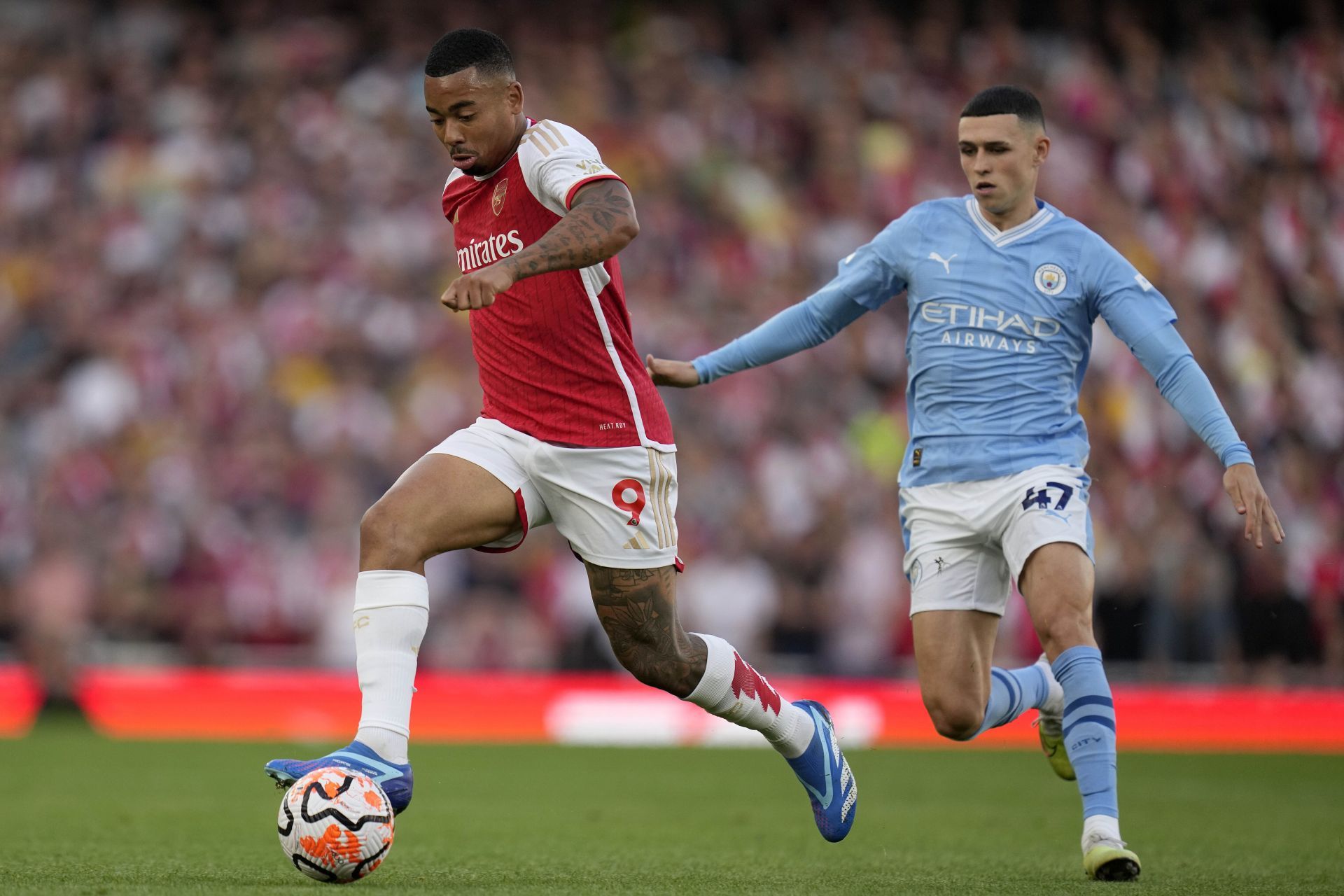 Gabriel Jesus (left) has admirers at Naples.