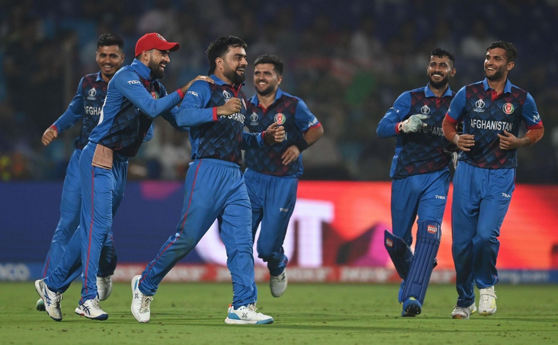 Afghanistan players are ecstatic. (Credits: Twitter)