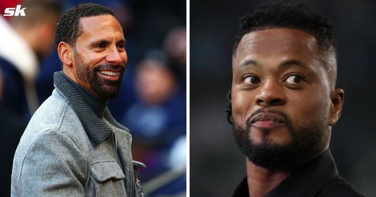 Former Manchester United defenders Rio Ferdinand (left) and Patrice Evra