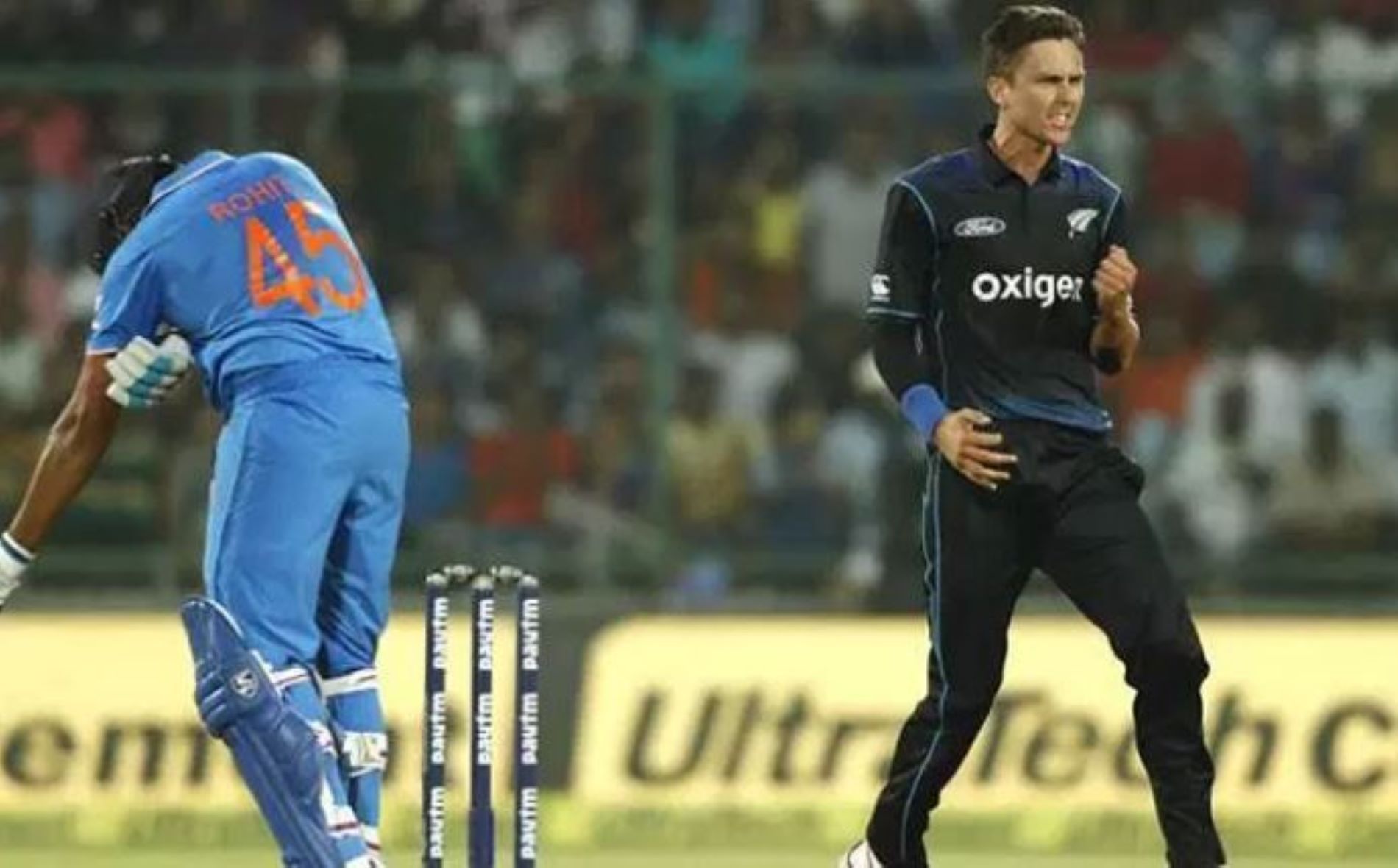 Trent Boult's new ball spell to the Indian skipper could dictate the outcome.