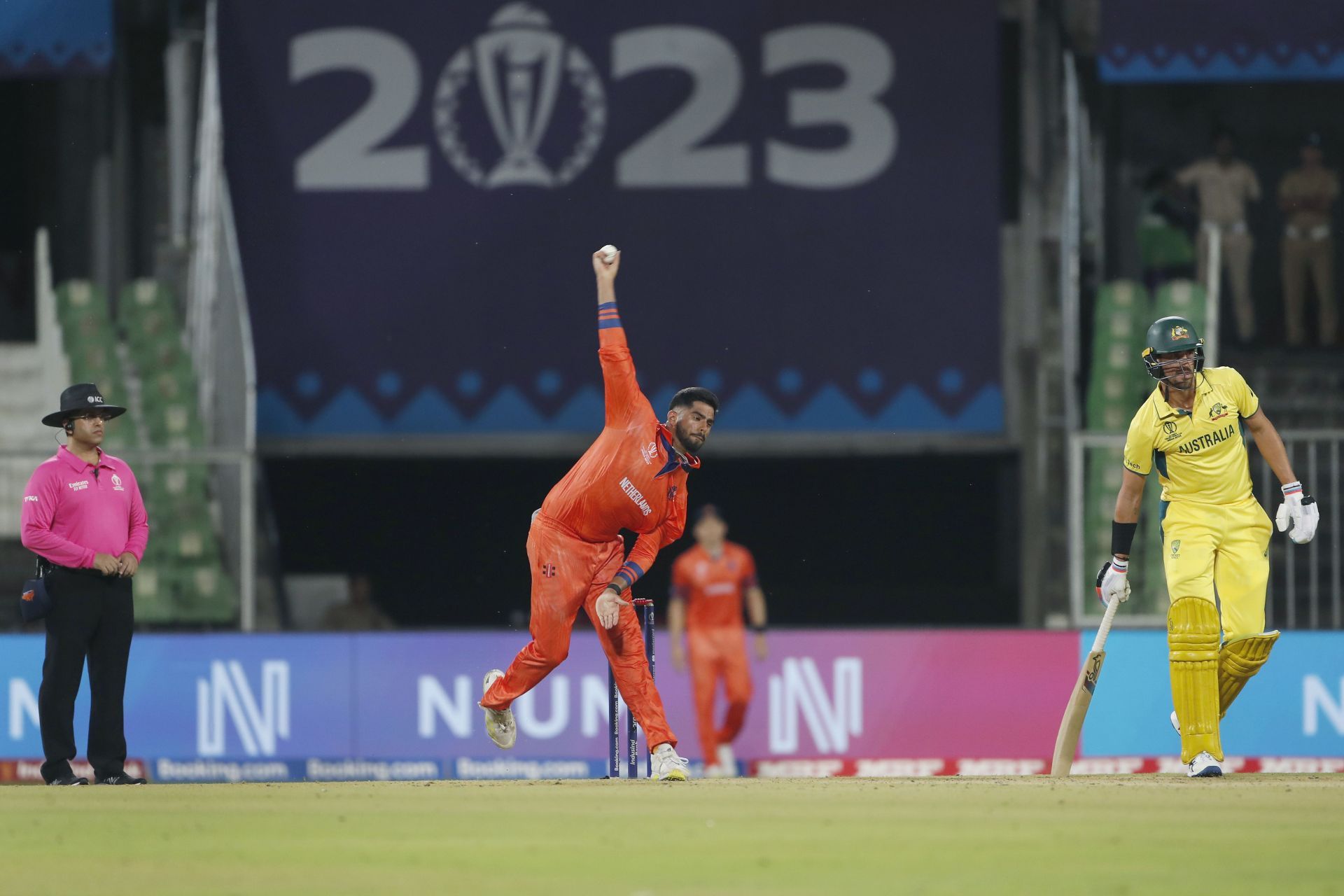 Aryan Dutt bowling vs Australia [Getty Images]