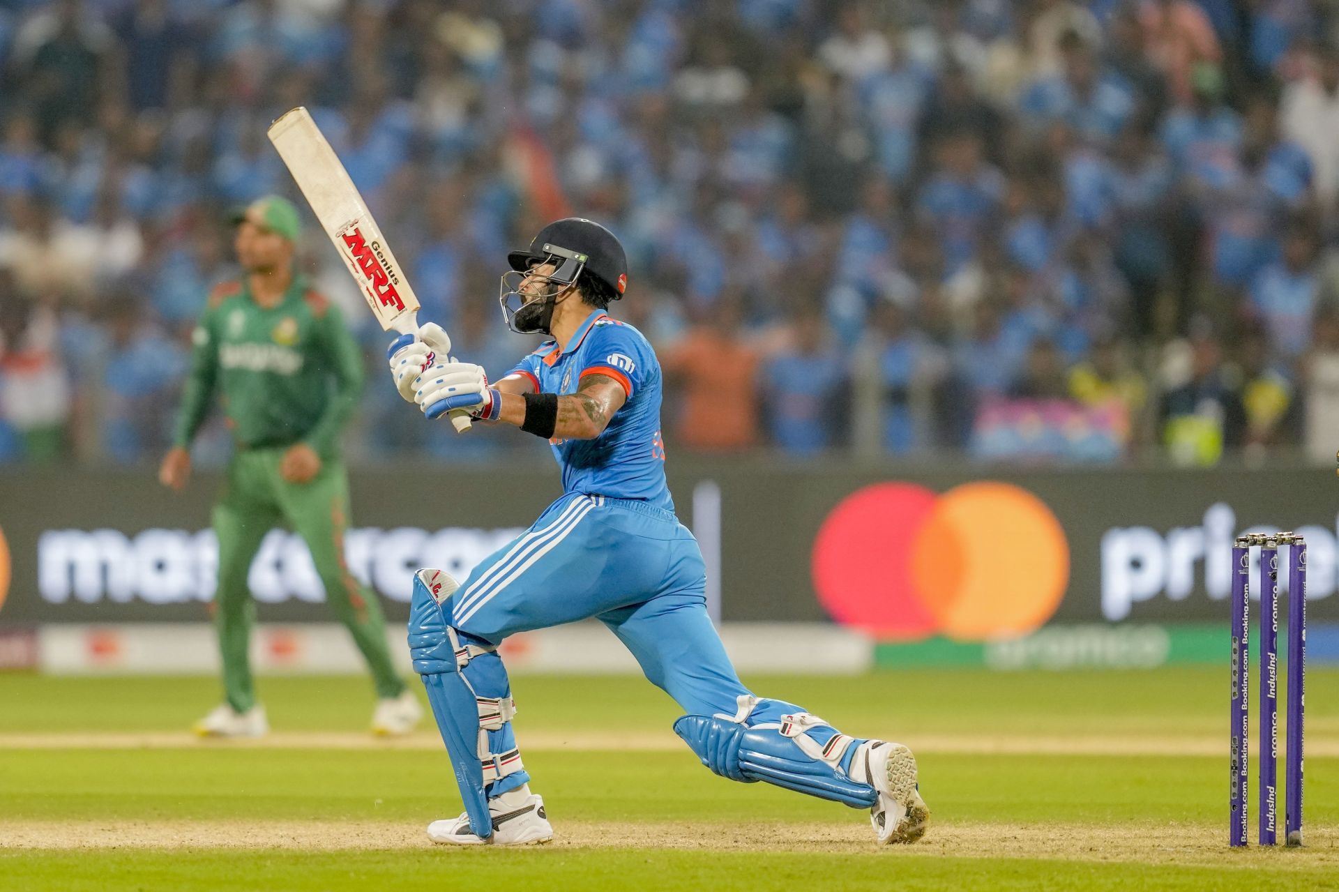Virat Kohli in action against Bangladesh. (Pic: AP)