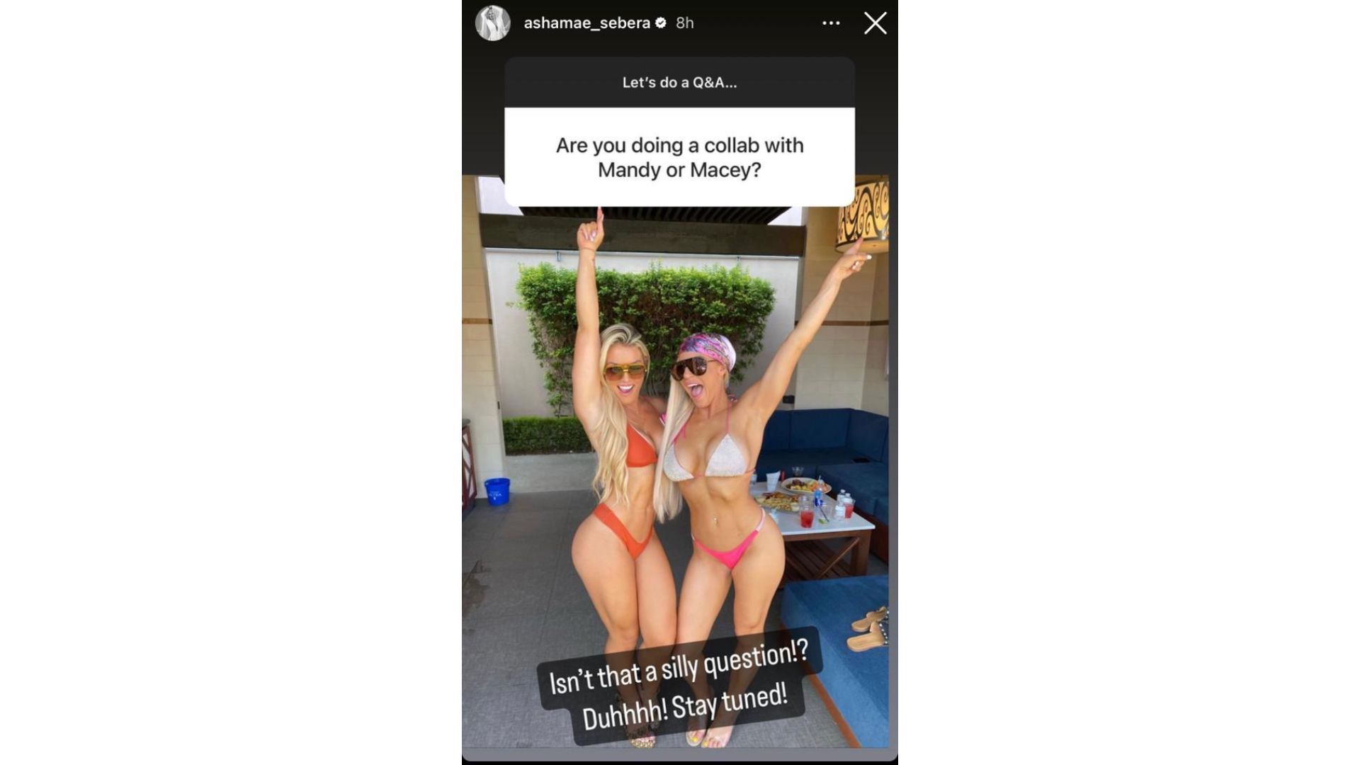 Screengrab of Brooke&#039;s Instagram story