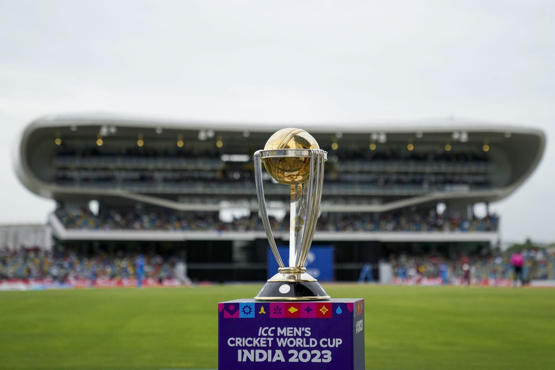 The trophy that 10 teams will be competing for. (Pic: ICC)
