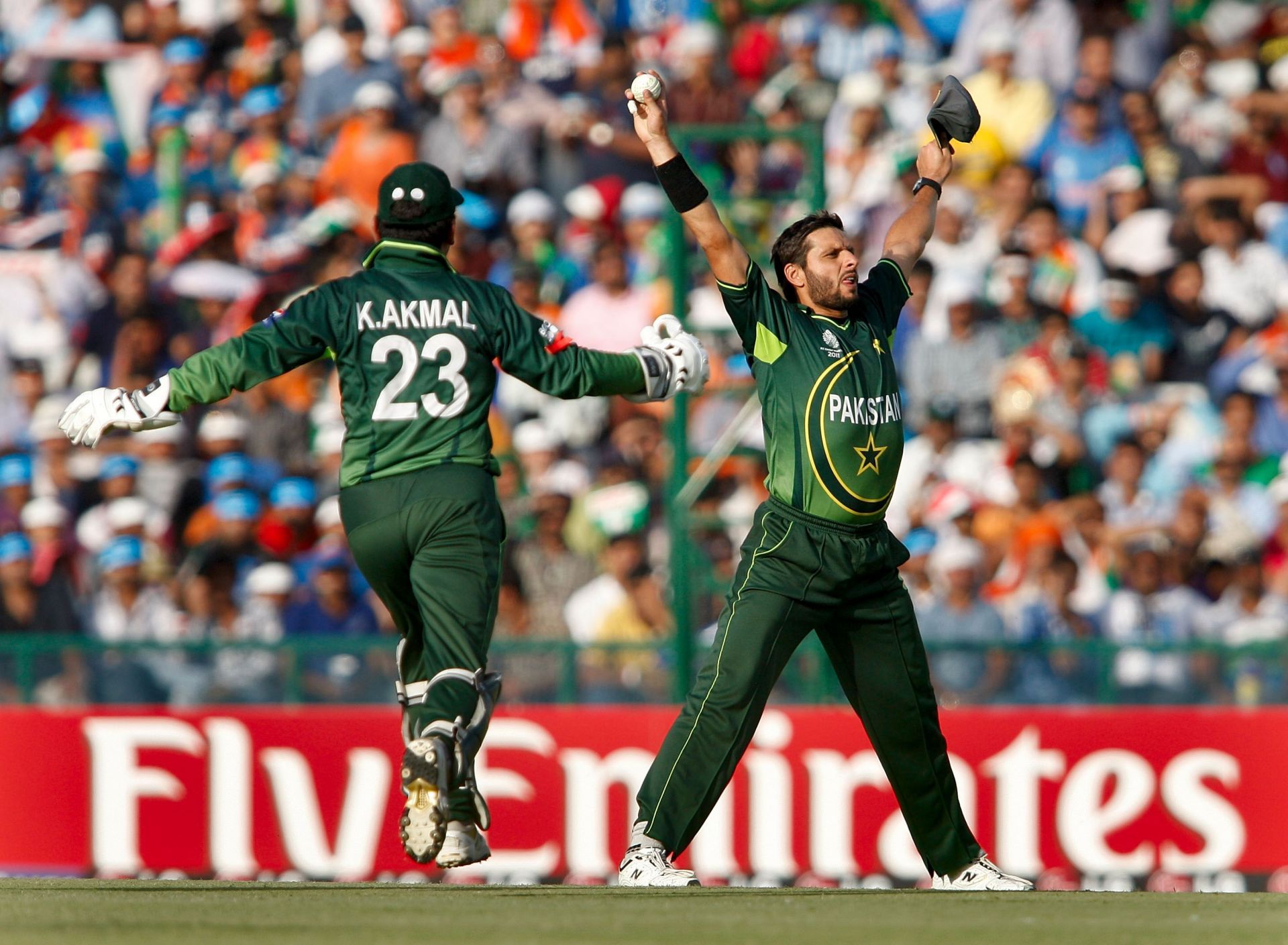 Shahid Afridi during Pakistan v India - 2011 ICC World Cup Semi-Final [Getty Images]