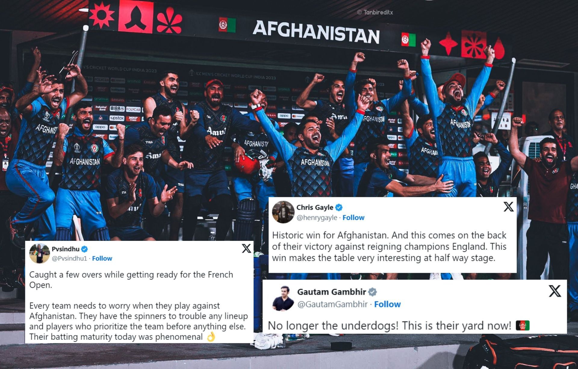 Fans react after Afghanistan