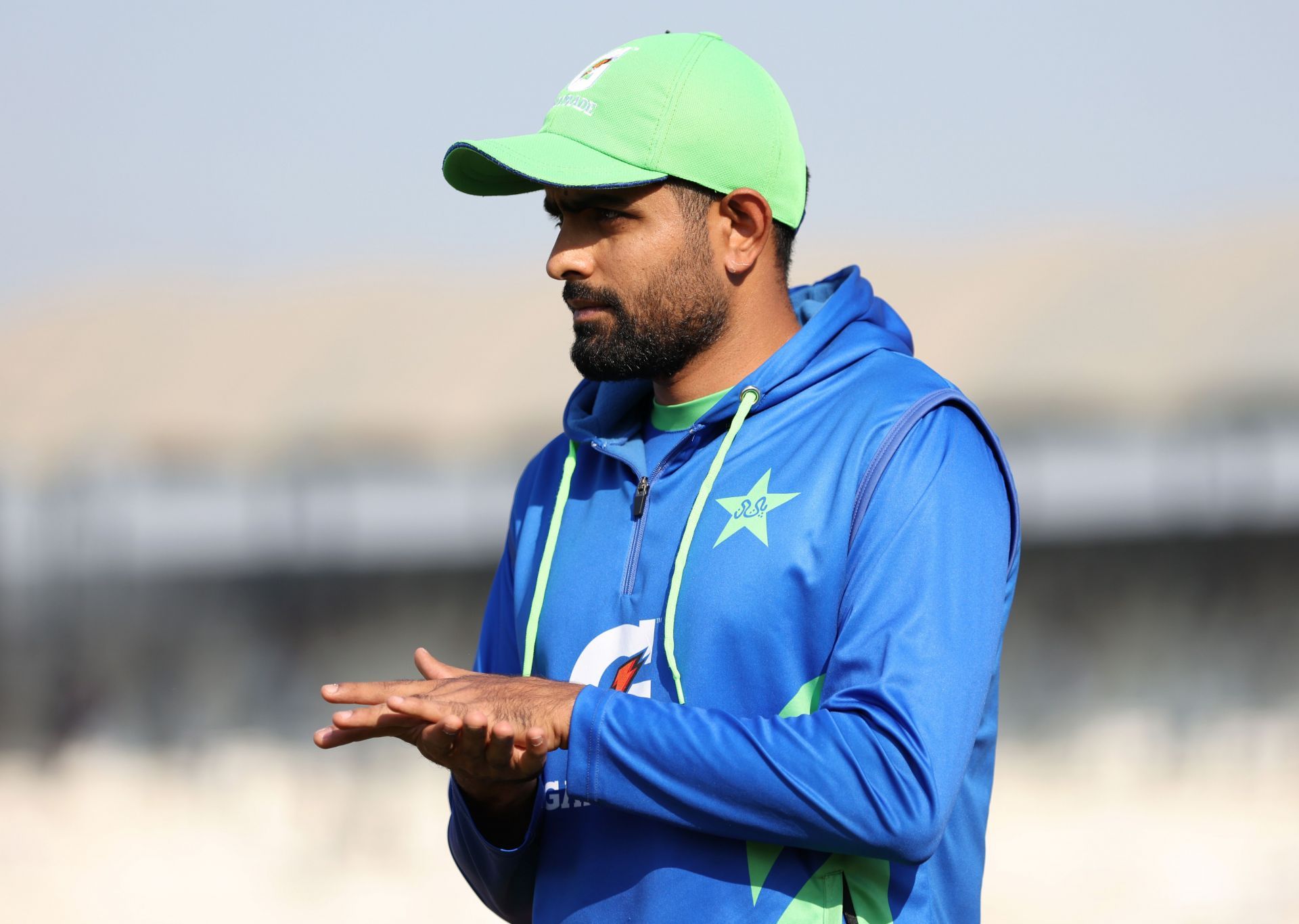 Babar Azam during training [Getty Images]