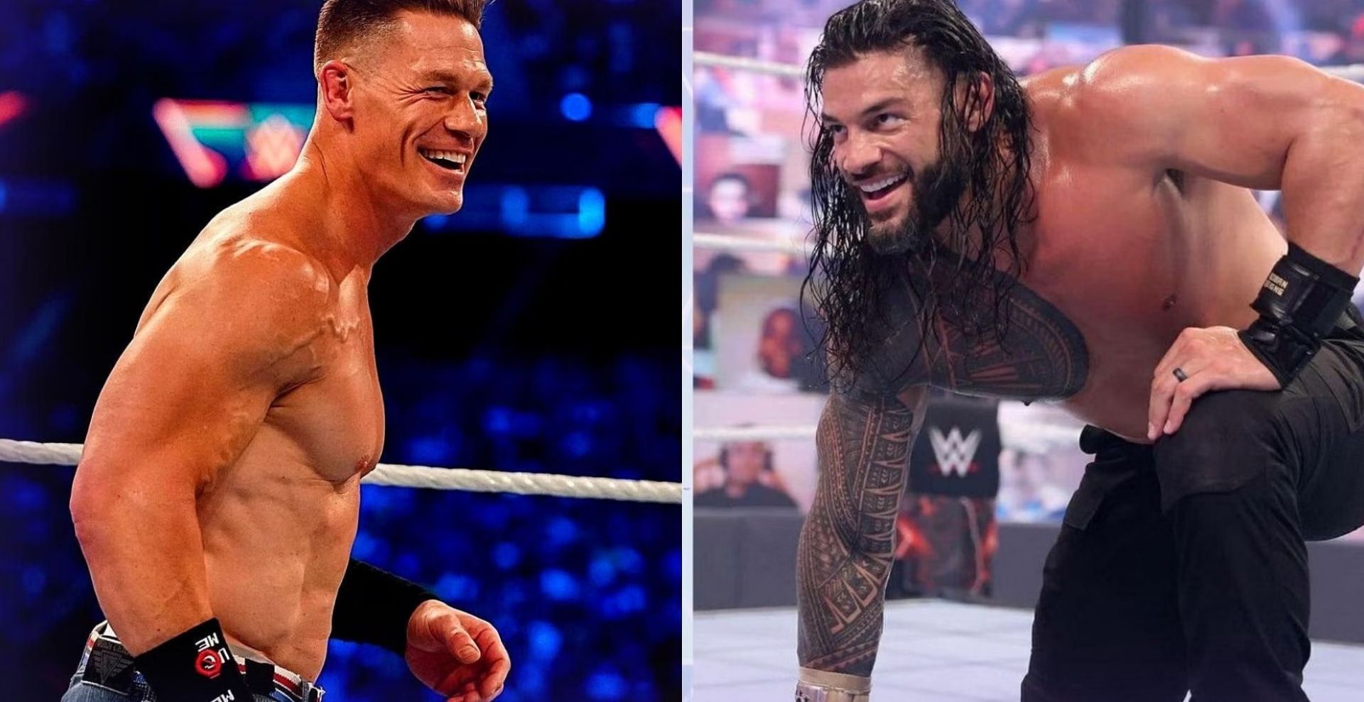 roman reigns john cena smackdown off air