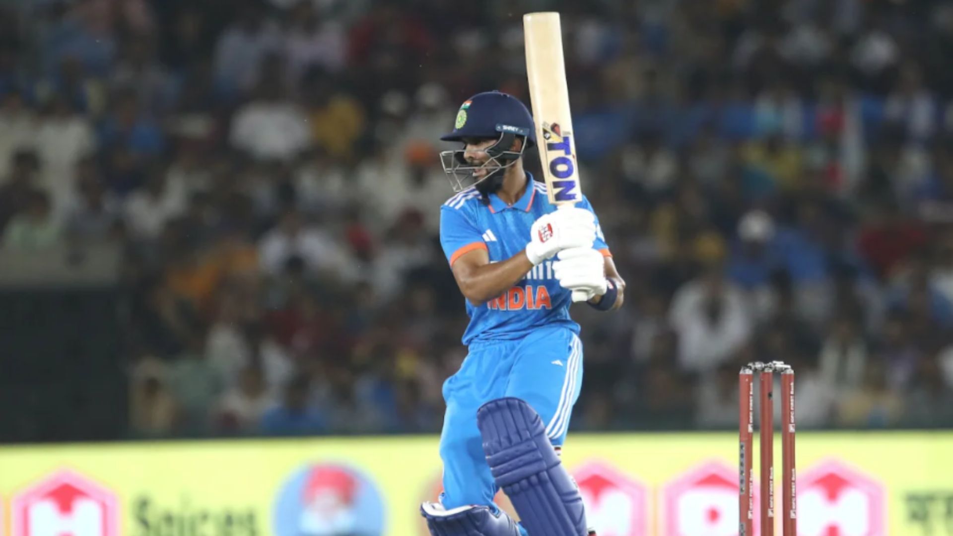 Ruturaj Gaikwad scored an impressive 71 against Australia just before the World Cup (Pic: Getty)