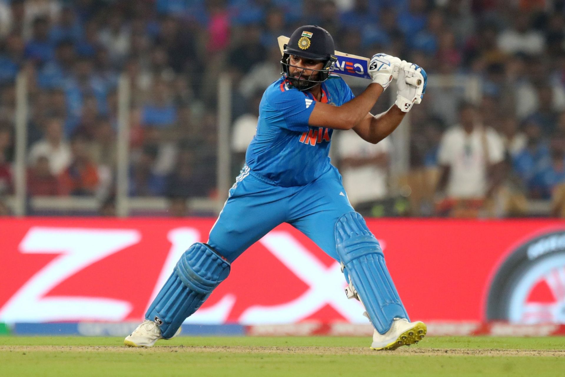 Rohit Sharma during his knock vs Pakistan [Getty Images]