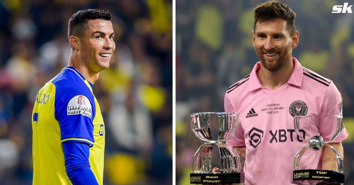 Cristiano Ronaldo (left) and Lionel Messi