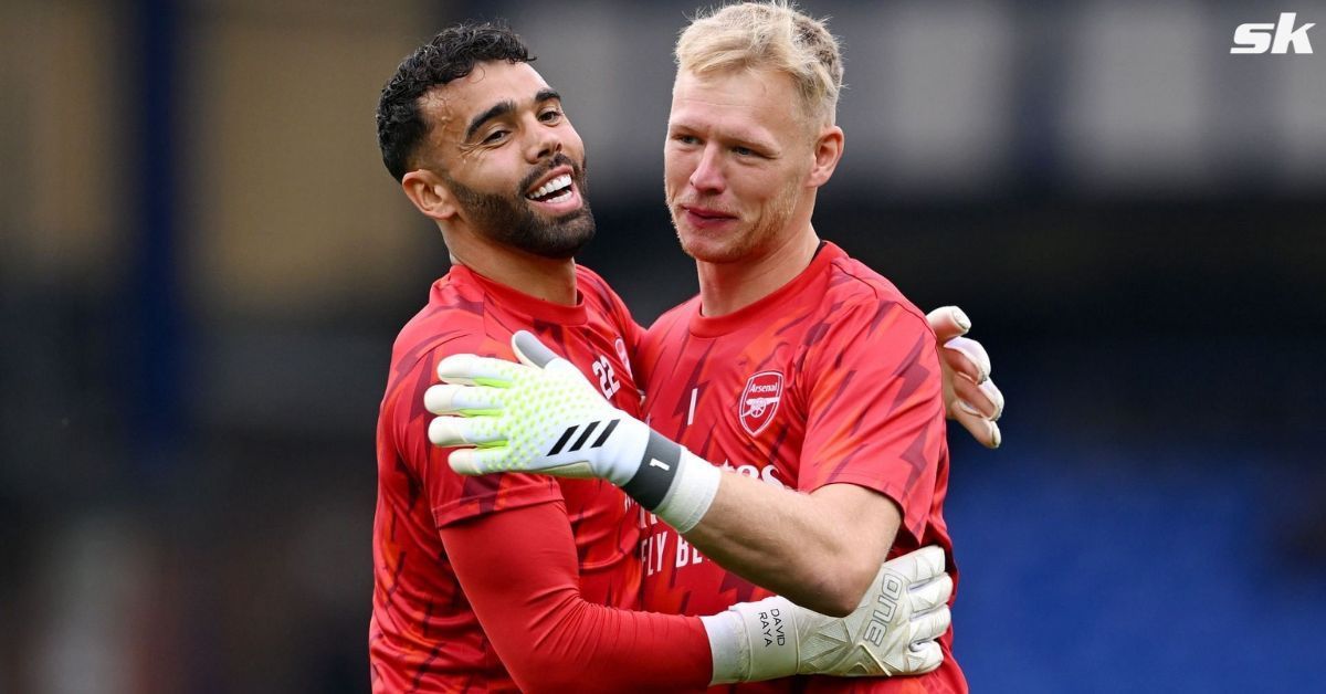 Aaron Ramsdale and David Raya (via Getty Images)