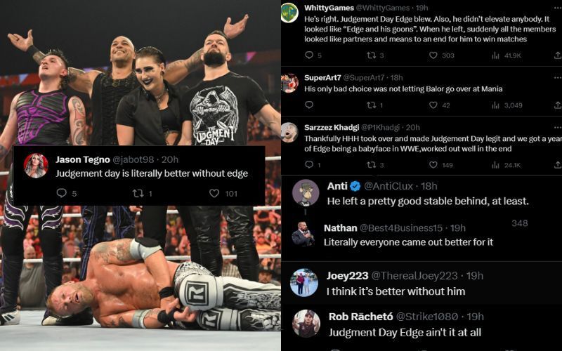 Here&#039;s what fans had to say about WWE&#039;s decision to change plans for Edge and The Judgment Day