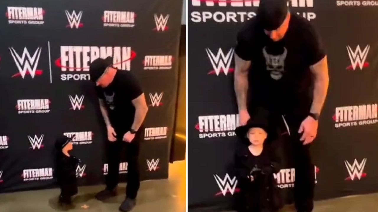 The Undertaker meets &quot;Mini Taker&quot;