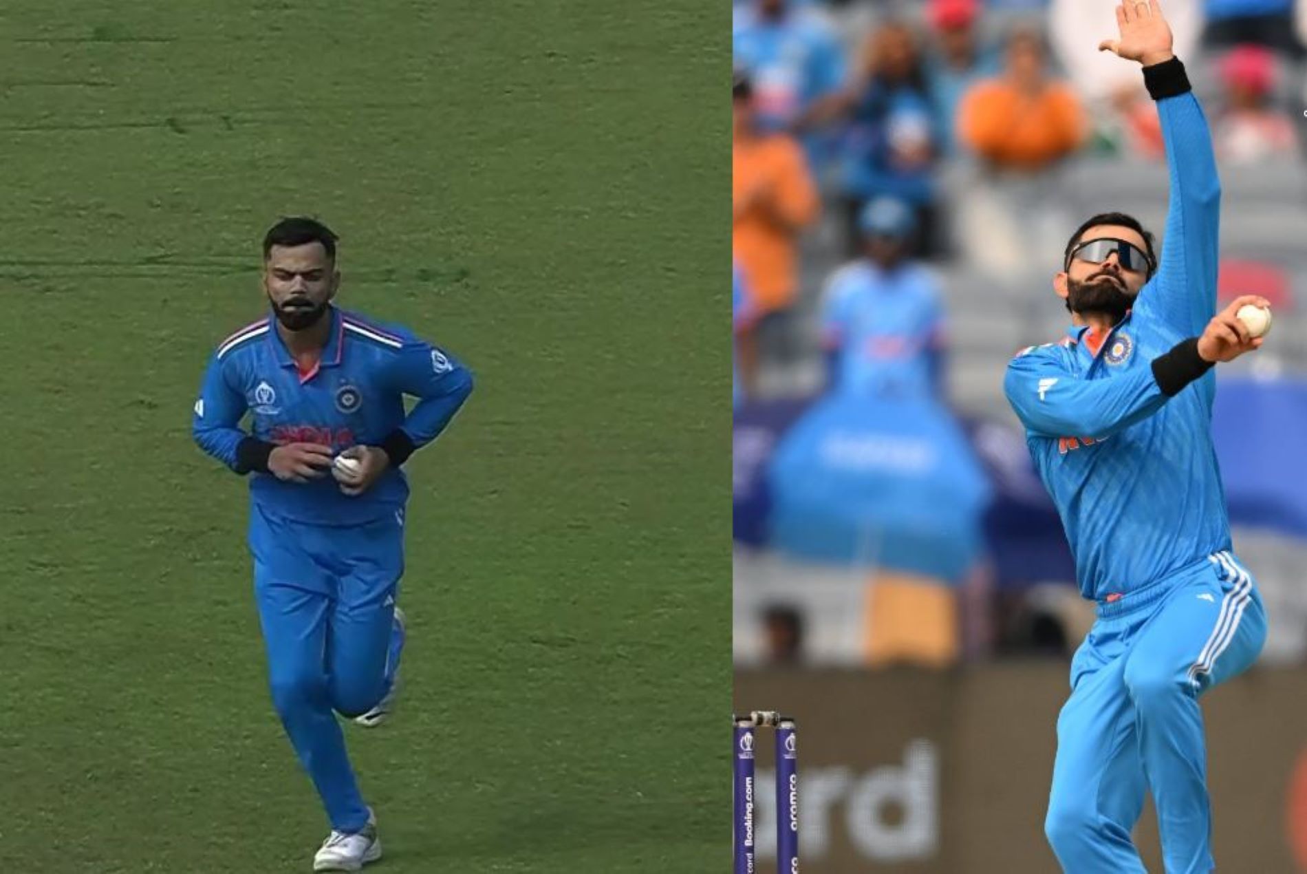 Kohli had to roll his arm over due to the unfortunate injury to Hardik Pandya