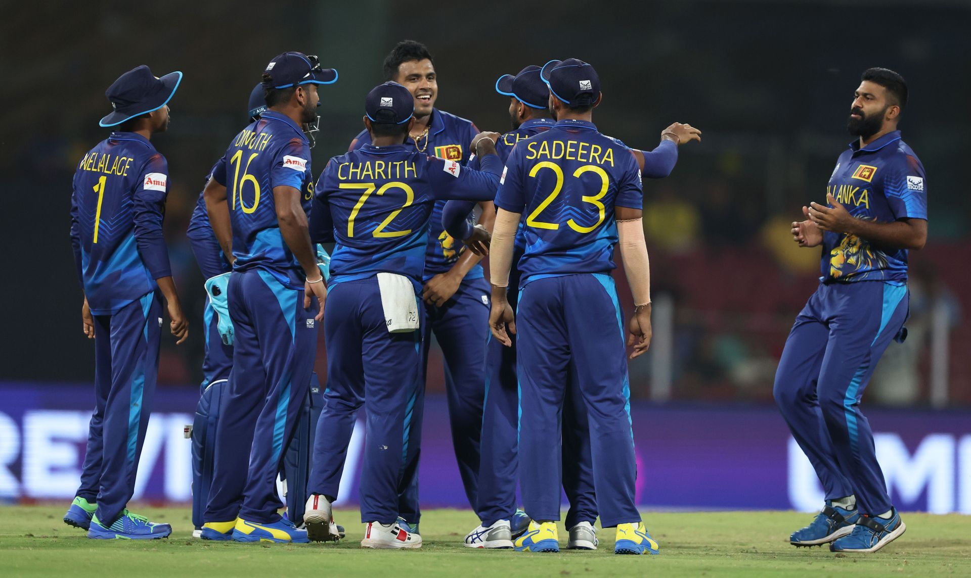 Sri Lanka nation team at the 2023 ODI World Cup [Getty Images]